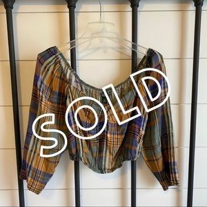Plaid Crop Top